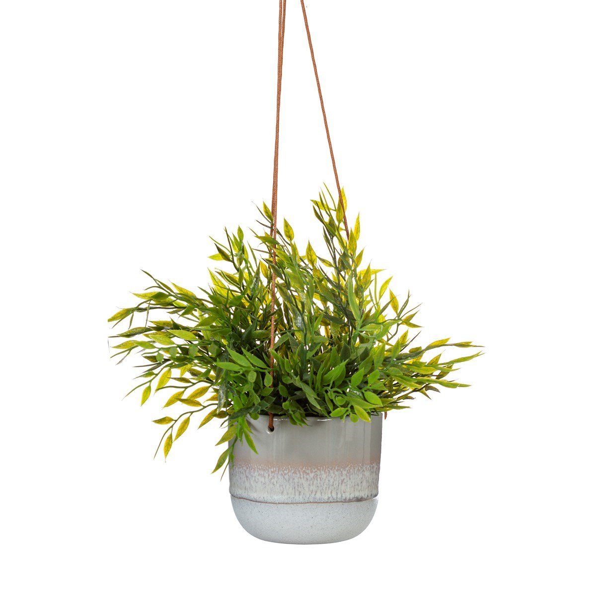 Mojave Glaze Grey Hanging Planter - a Cheeky Plant