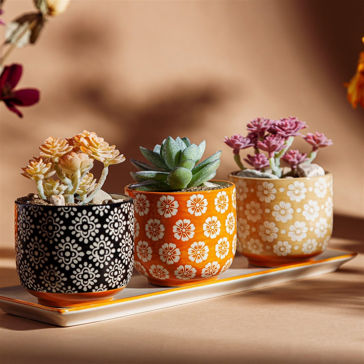 Global Craft Mini Planters - Set of 3 - a Cheeky Plant