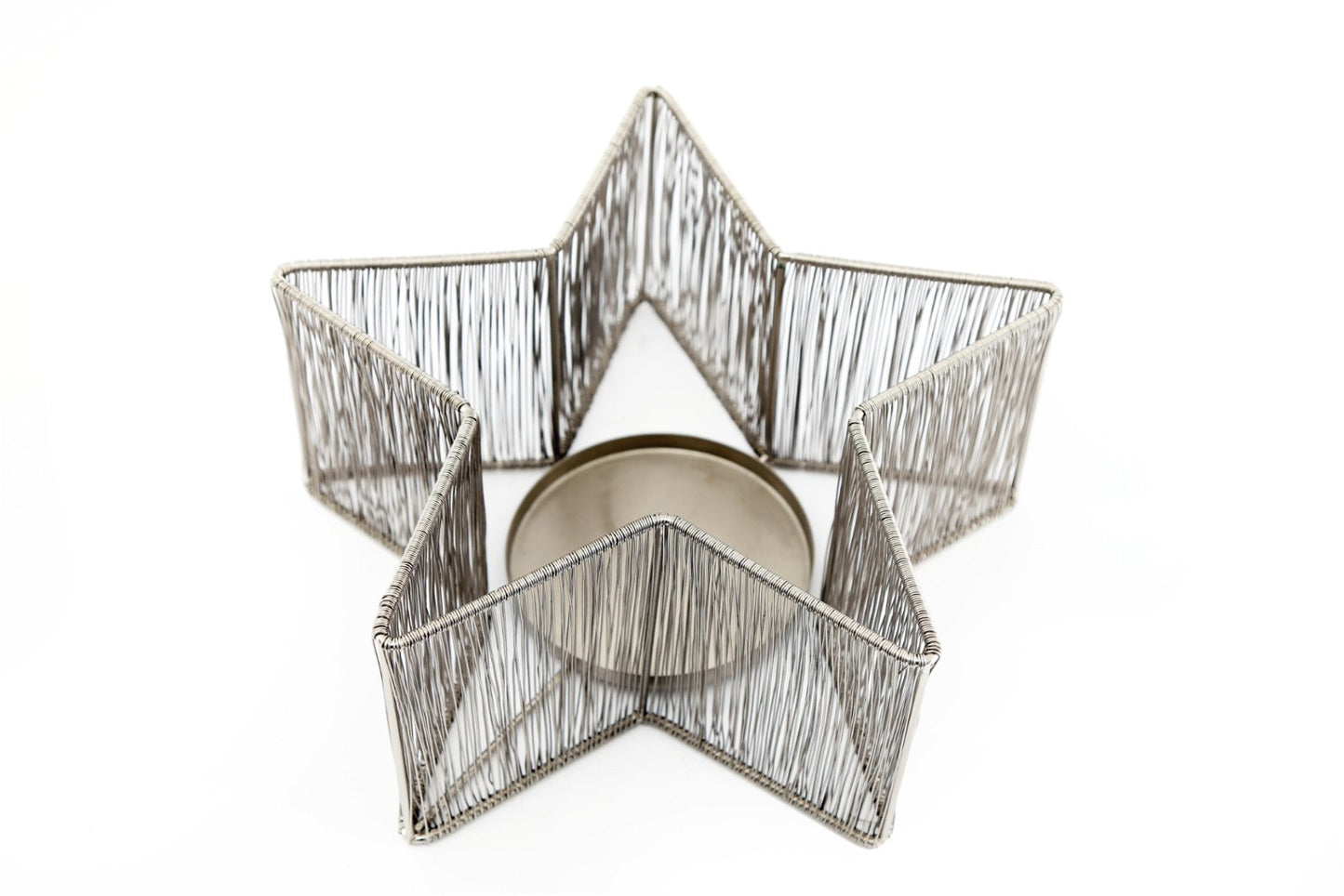 Silver Star Candle Holder - a Cheeky Plant