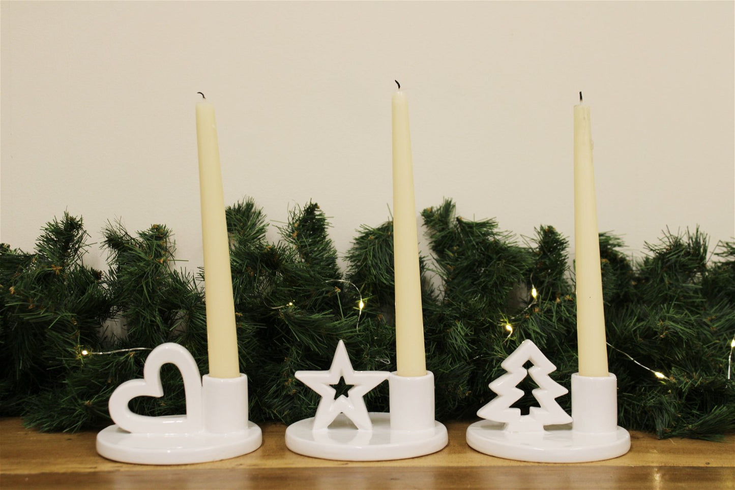 Set of Three Dinner Candle Holders - a Cheeky Plant
